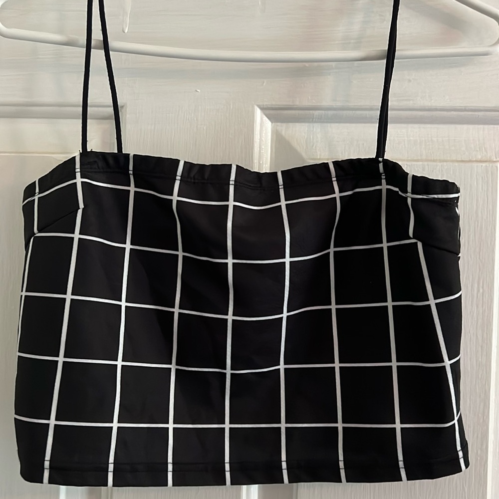 Black & White Crop Tank
